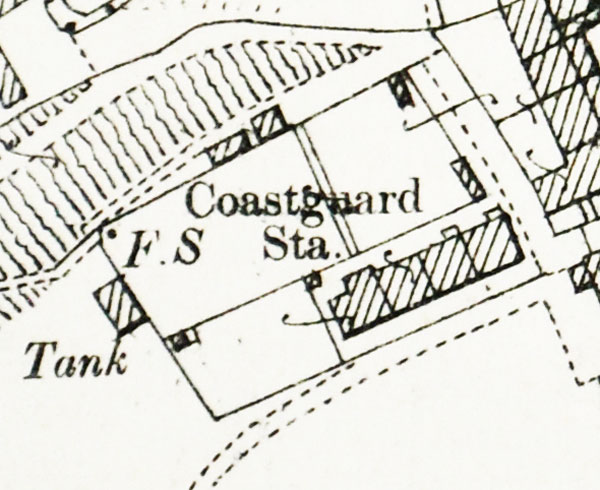 Coastguard Station on the 1897 OS map